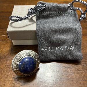 Beautiful Silpada Ring with Blue Stone!